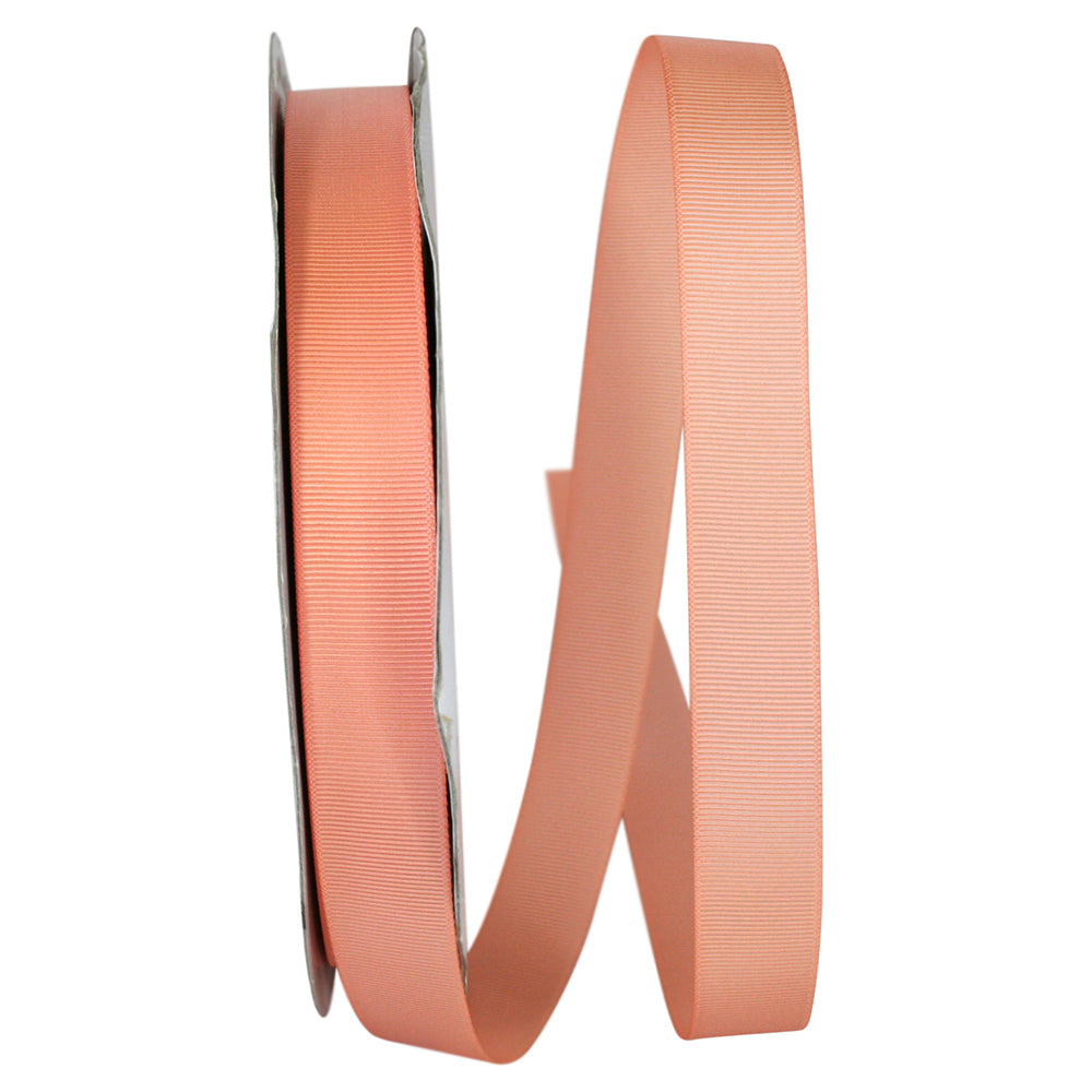 Peach 7 8 Inch Grosgrain Style Ribbon for Wreaths & Bows