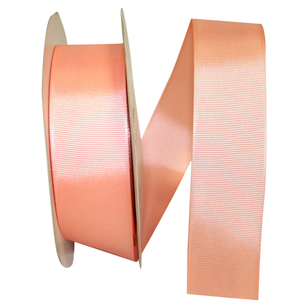 Peach 1-1 2 Inch Grosgrain Style Ribbon for Wreaths & Bows