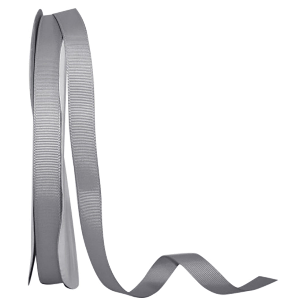 Silver 5 8 Inch Grosgrain Style Ribbon for Wreaths & Bows