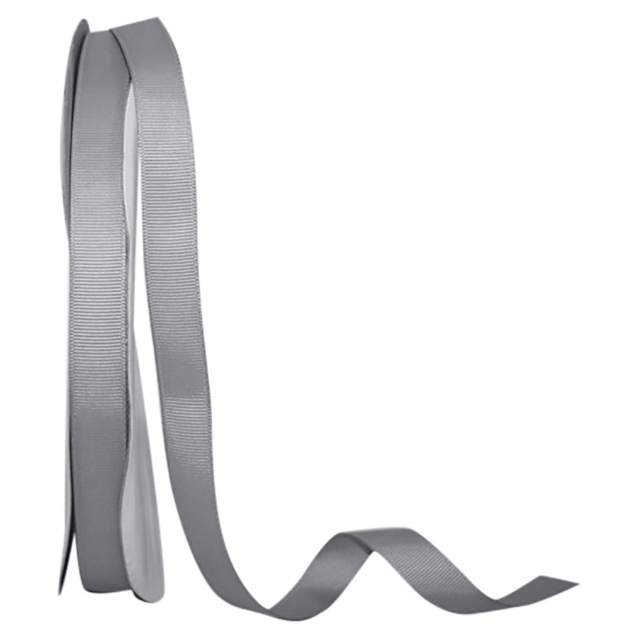 Silver 5 8 Inch Grosgrain Style Ribbon for Wreaths & Bows