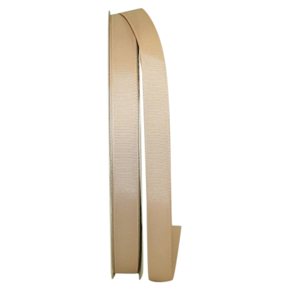 Tan 5 8 Inch Grosgrain Style Ribbon for Wreaths & Bows