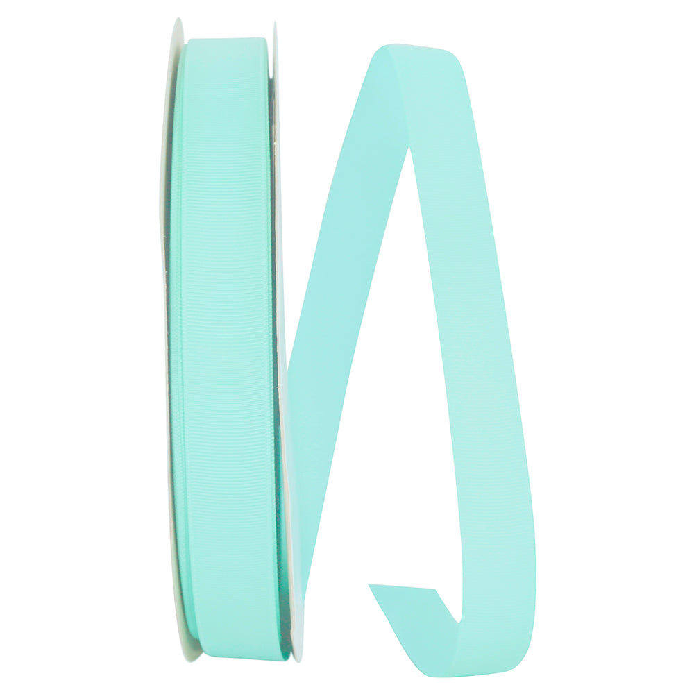 Aqua Grosgrain Ribbon 7/8 Inch for Wreaths and Bows