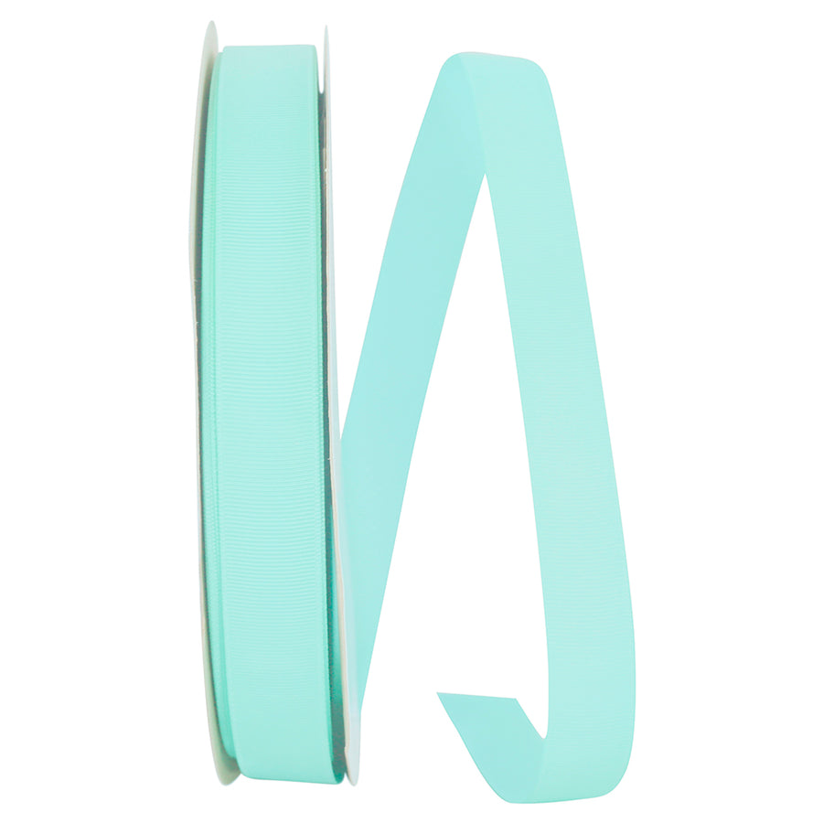 Aqua Grosgrain Ribbon 7/8 Inch for Wreaths and Bows