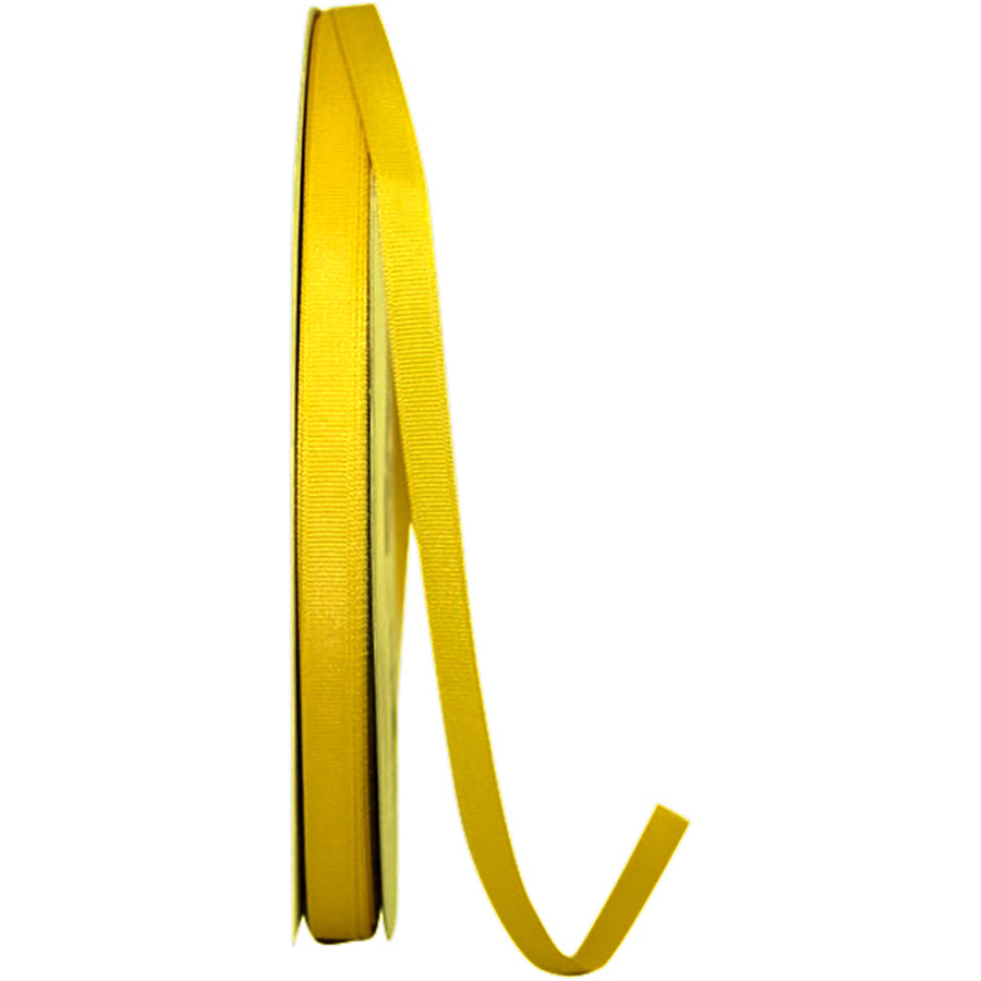 Yellow 3 8 Inch Grosgrain Style Ribbon for Wreaths & Bows