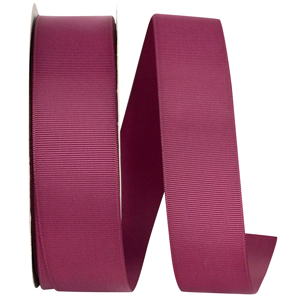 Burgundy Grosgrain Ribbon 1-1/2 Inch for Wreaths and Bows