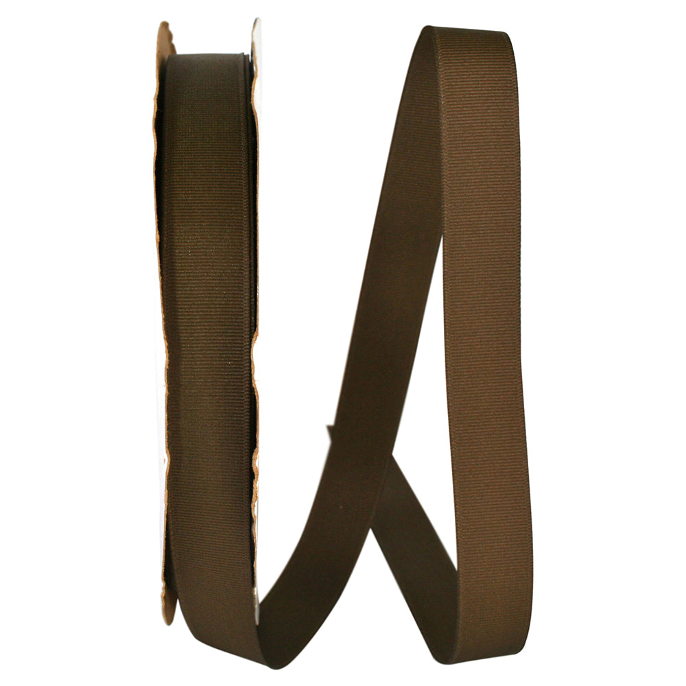 Brown 7 8 Inch Grosgrain Style Ribbon for Wreaths & Bows