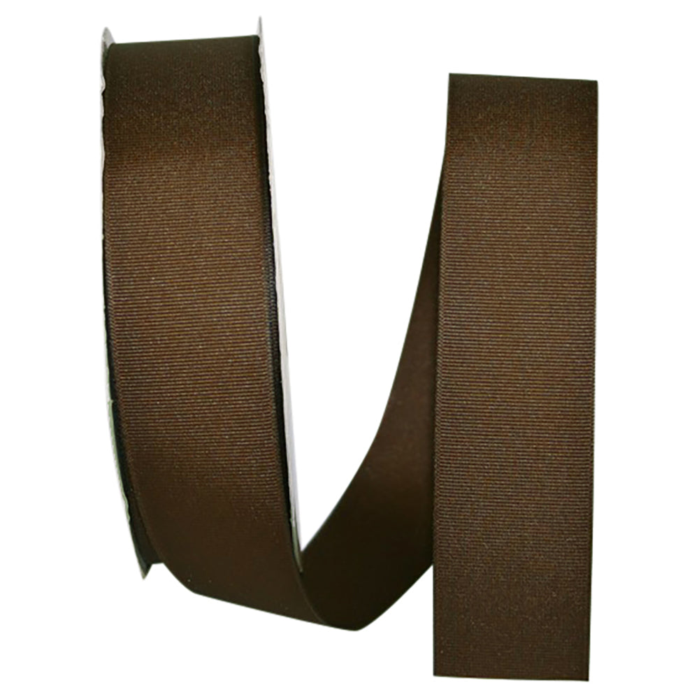 Brown 1-1 2 Inch Grosgrain Style Ribbon for Wreaths & Bows