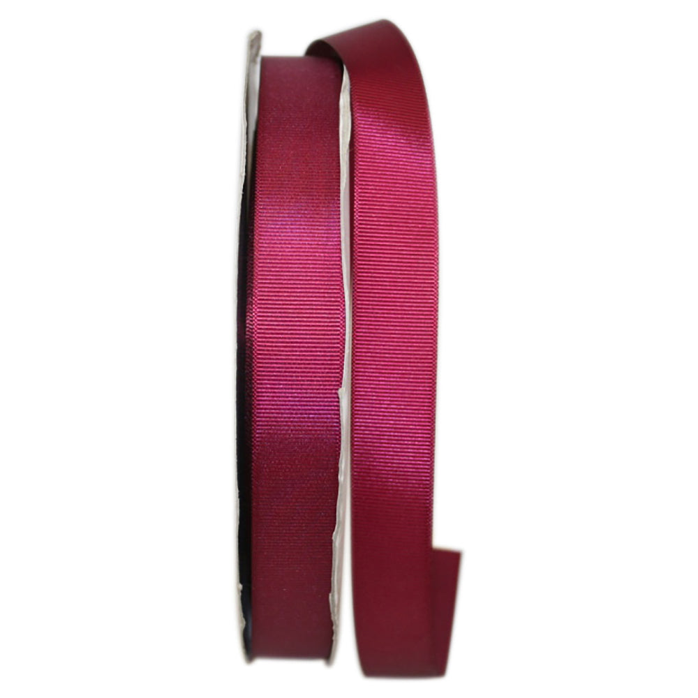 Wine Grosgrain Ribbon 7/8 Inch for Wreaths and Bows