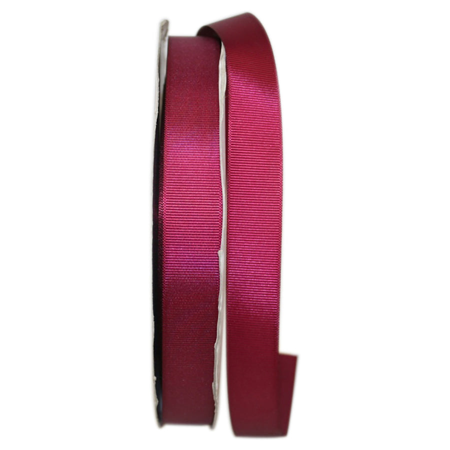 Wine Grosgrain Ribbon 7/8 Inch for Wreaths and Bows