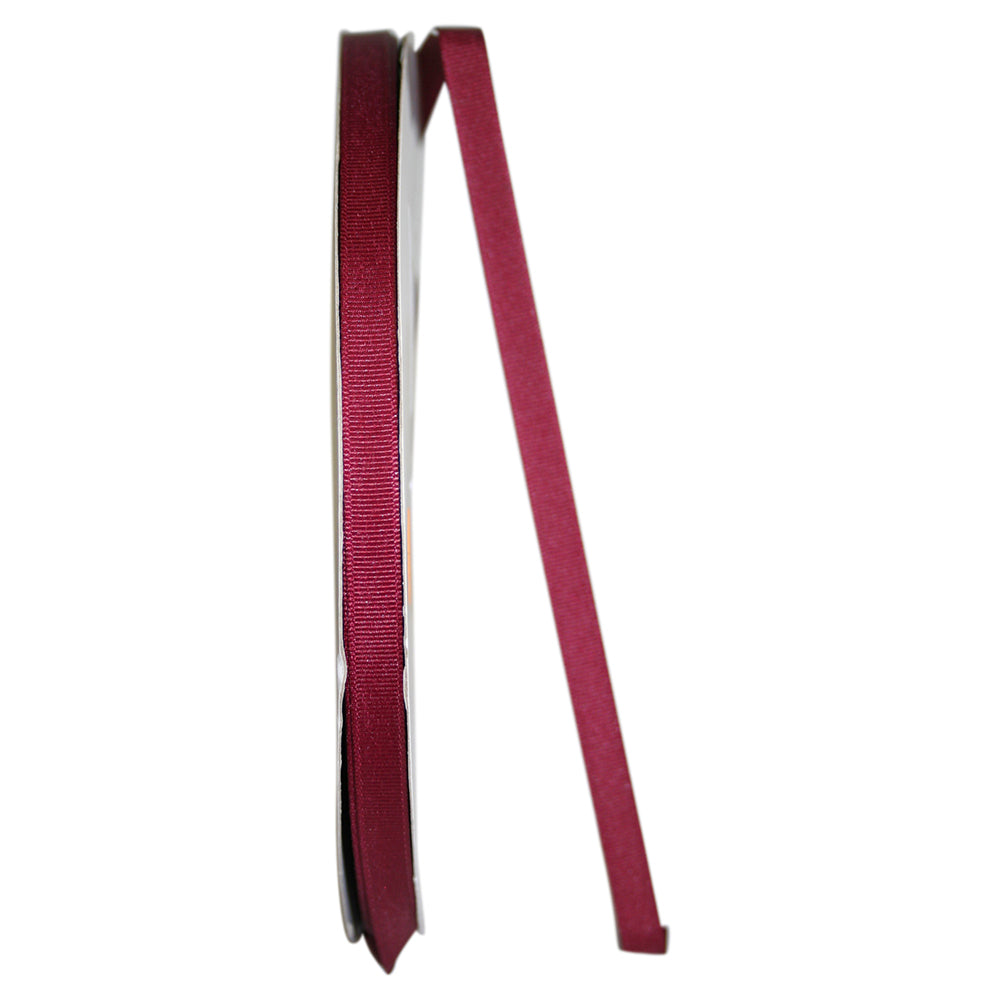 Grosgrain Ribbon Wine 3/8 Inch for Wreaths and Bows