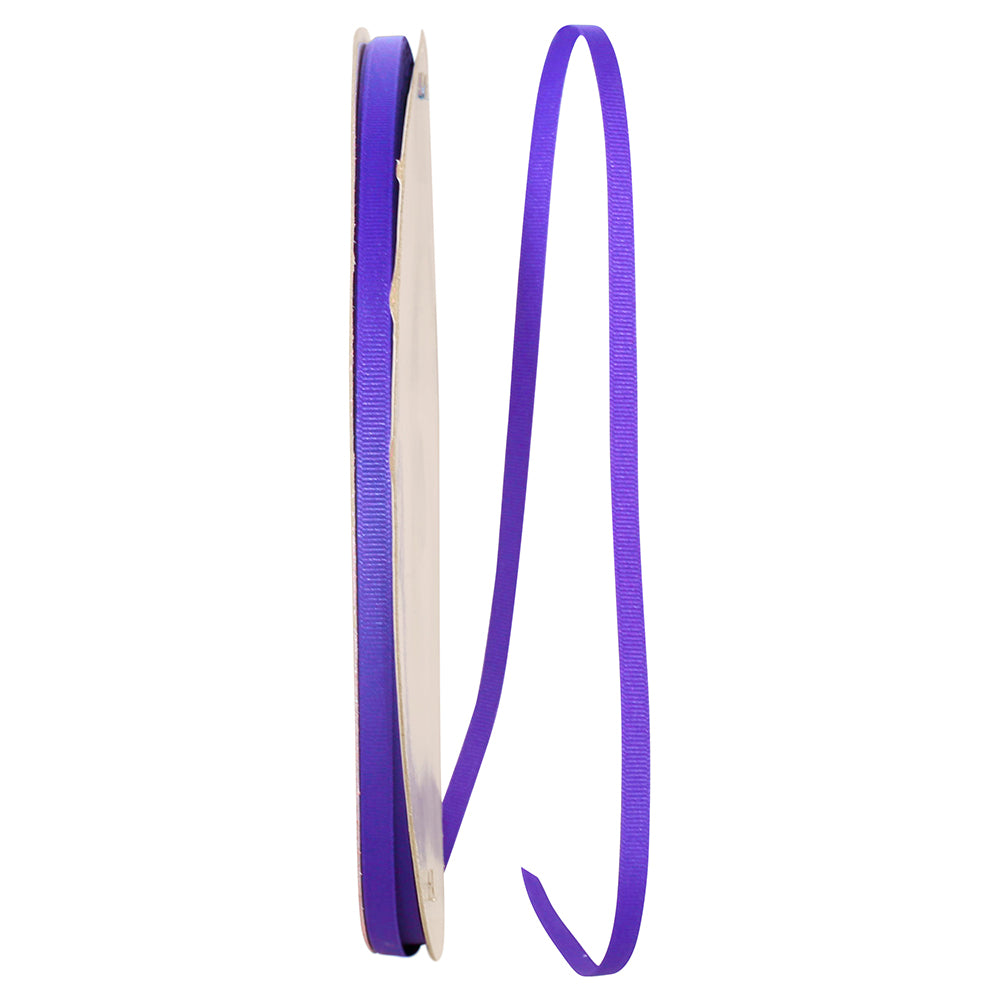 Purple 1 4 Inch Grosgrain Style Ribbon for Wreaths & Bows