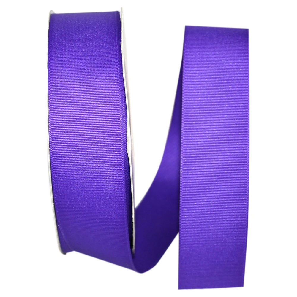 Purple 1-1 2 Inch Grosgrain Style Ribbon for Wreaths & Bows