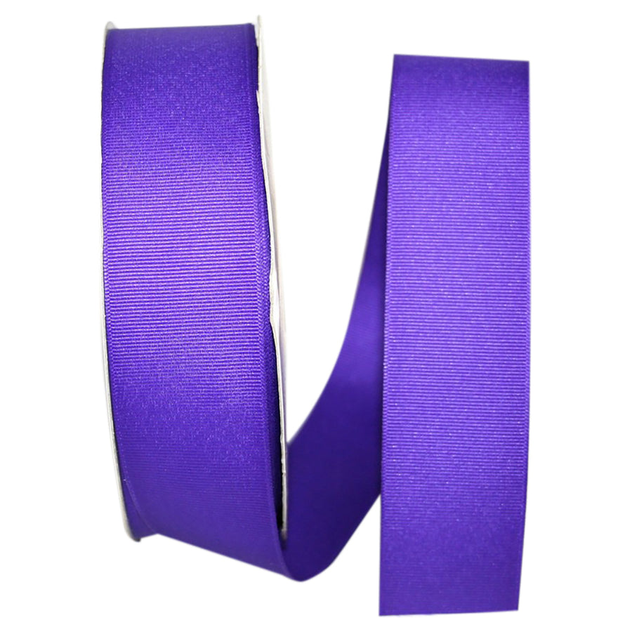 Purple 1-1 2 Inch Grosgrain Style Ribbon for Wreaths & Bows