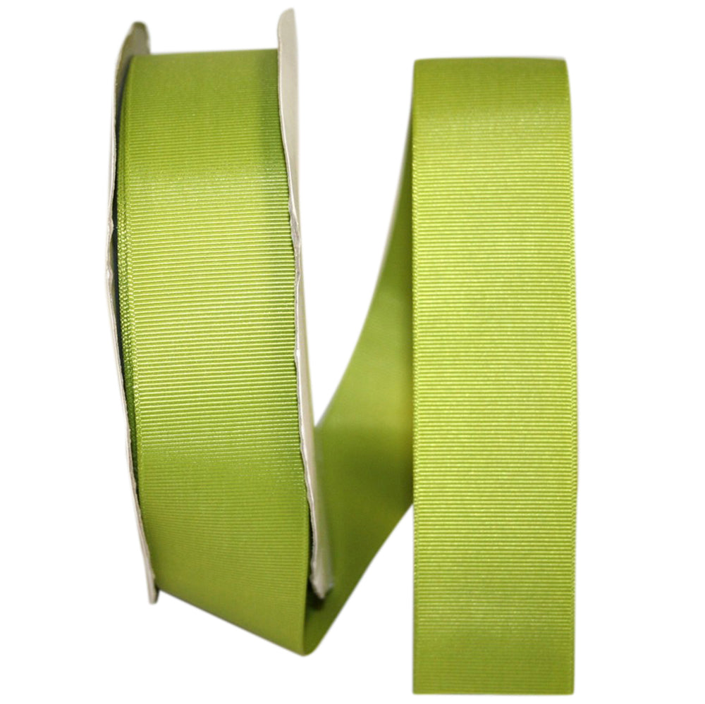 Green 1-1 2 Inch Grosgrain Style Ribbon for Wreaths & Bows