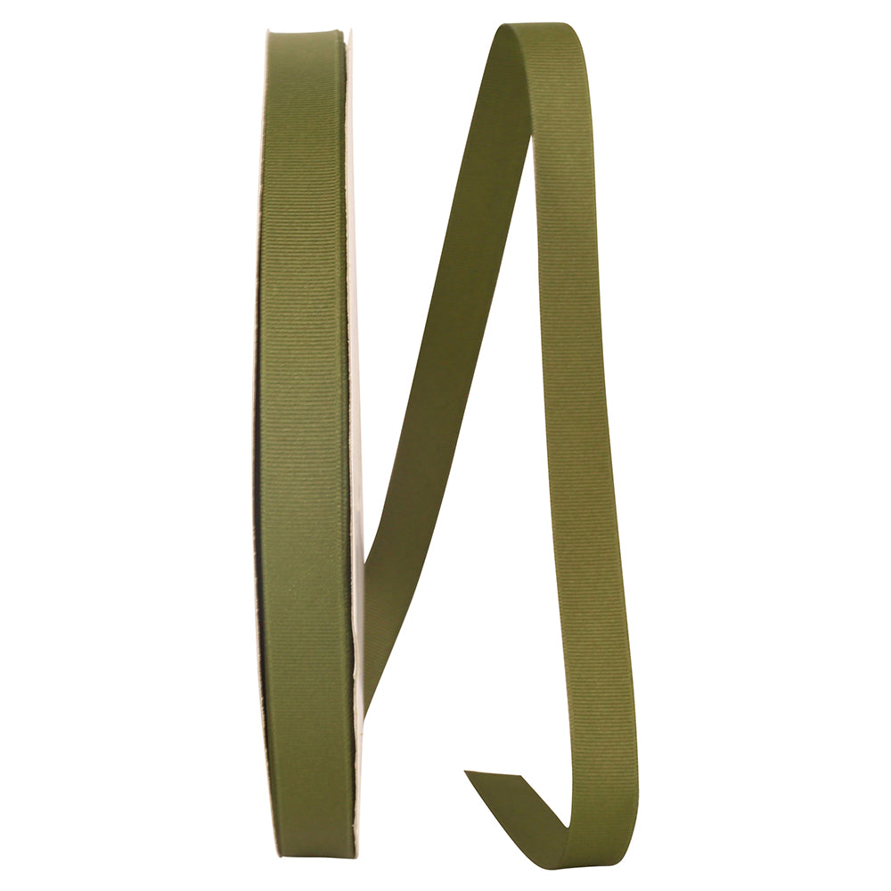 Olive 5 8 Inch Grosgrain Style Ribbon for Wreaths & Bows