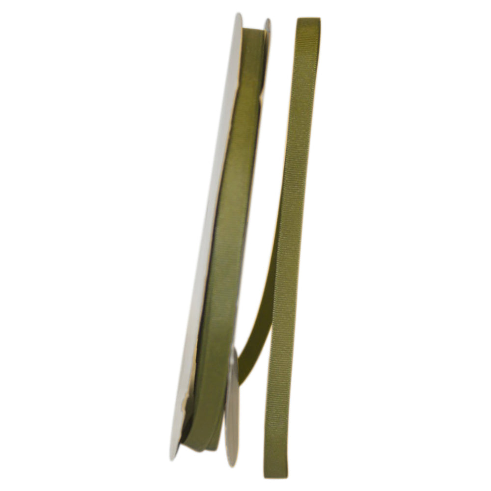 Olive 3 8 Inch Grosgrain Style Ribbon for Wreaths & Bows