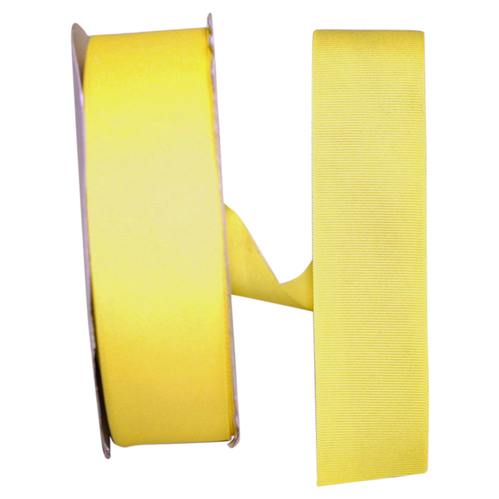 Lemon 1-1 2 Inch Grosgrain Style Ribbon for Wreaths & Bows