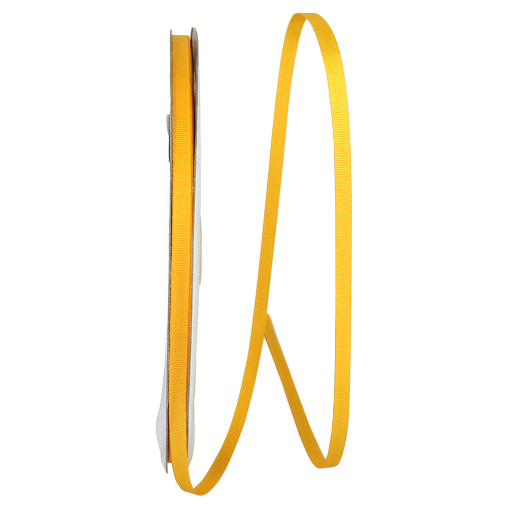 Yellow 1 4 Inch Grosgrain Style Ribbon for Wreaths & Bows