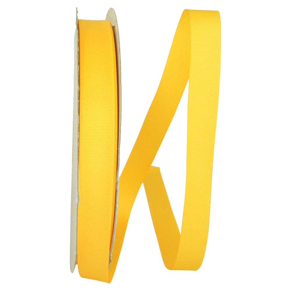 Yellow 7 8 Inch Grosgrain Style Ribbon for Wreaths & Bows