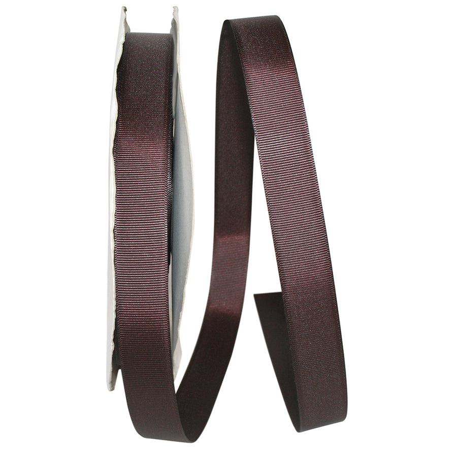 Chocolate 7 8 Inch Grosgrain Style Ribbon for Wreaths & Bows
