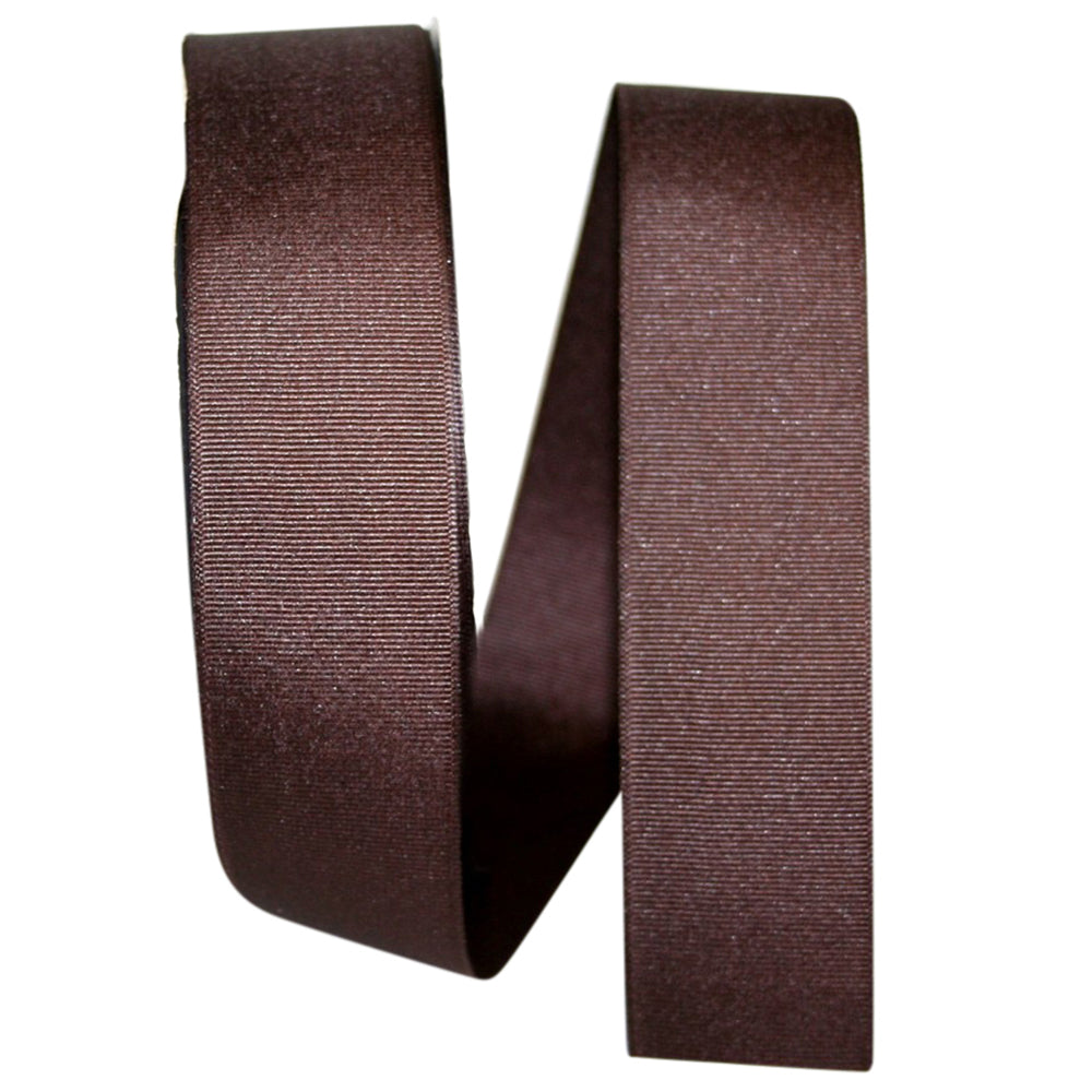 Chocolate 1-1 2 Inch Grosgrain Style Ribbon for Wreaths & Bows