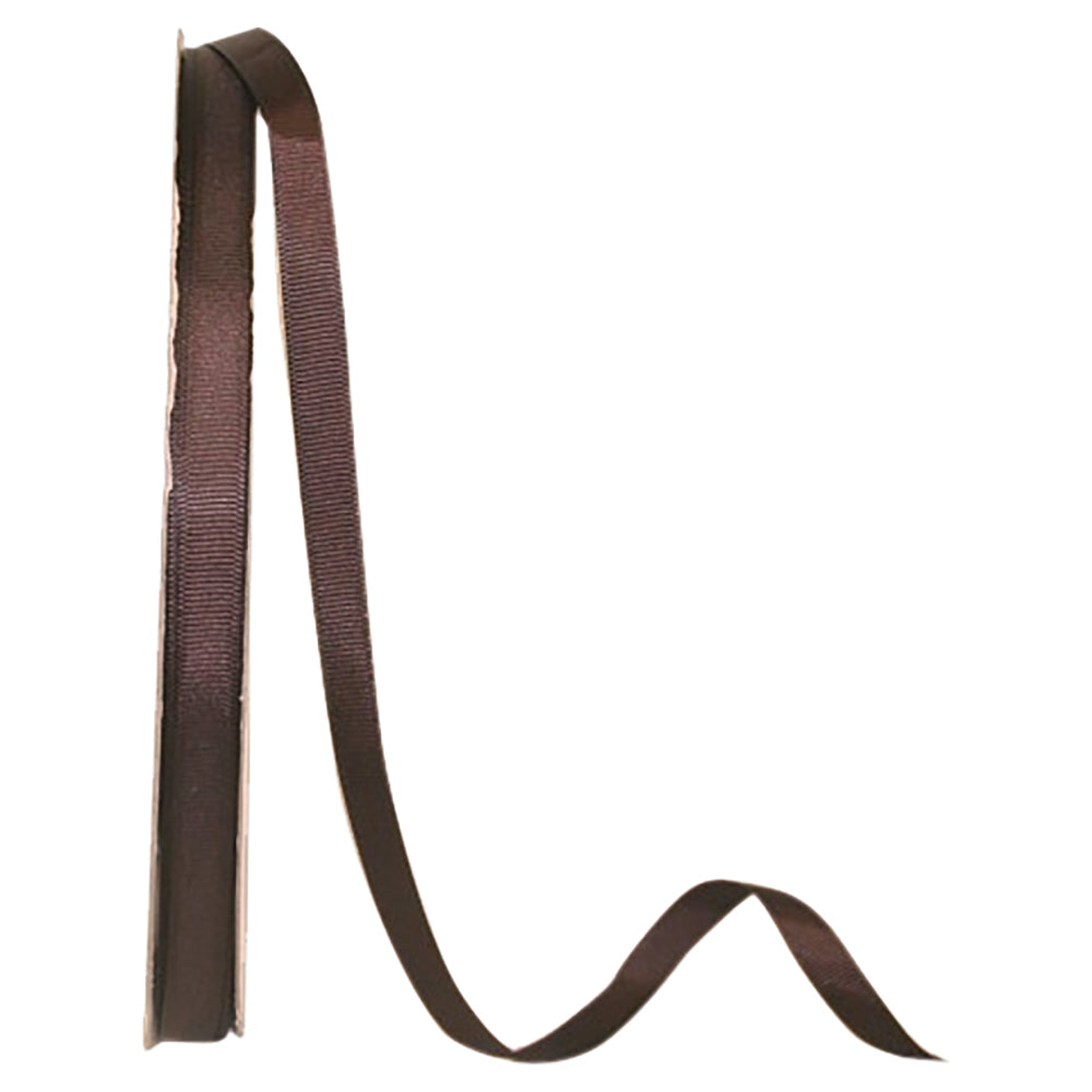 Chocolate 3 8 Inch Grosgrain Style Ribbon for Wreaths & Bows