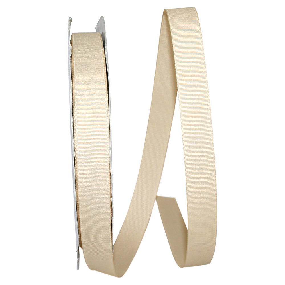Natural 7 8 Inch Grosgrain Style Ribbon for Wreaths & Bows