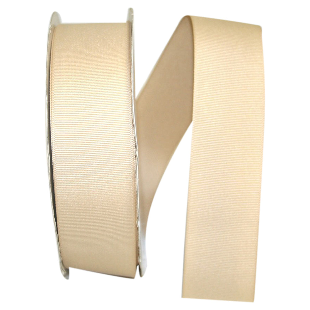 Natural 1-1 2 Inch Grosgrain Style Ribbon for Wreaths & Bows
