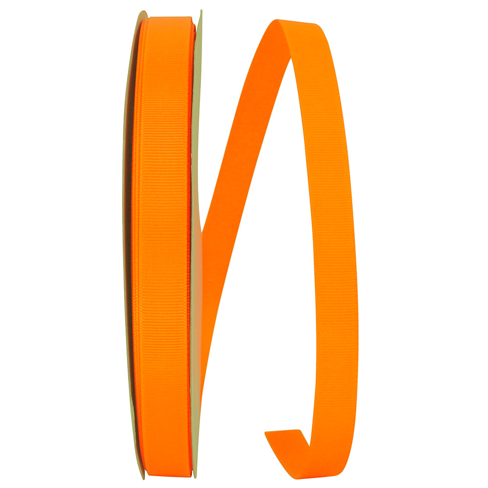 Tangerine 5 8 Inch Grosgrain Style Ribbon for Wreaths & Bows