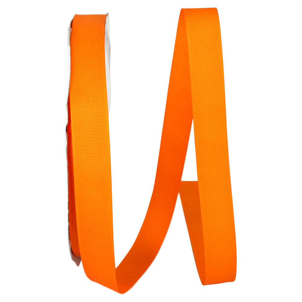 Tangerine 7 8 Inch Grosgrain Style Ribbon for Wreaths & Bows