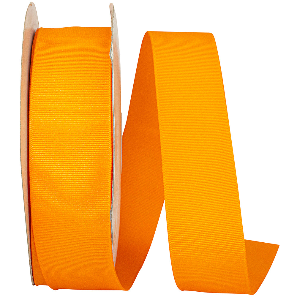Tangerine 1-1 2 Inch Grosgrain Style Ribbon for Wreaths & Bows