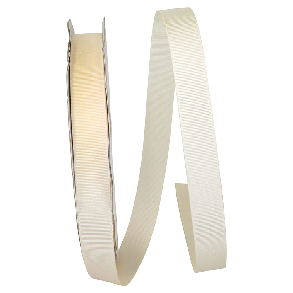 Ivory 7 8 Inch Grosgrain Style Ribbon for Wreaths & Bows