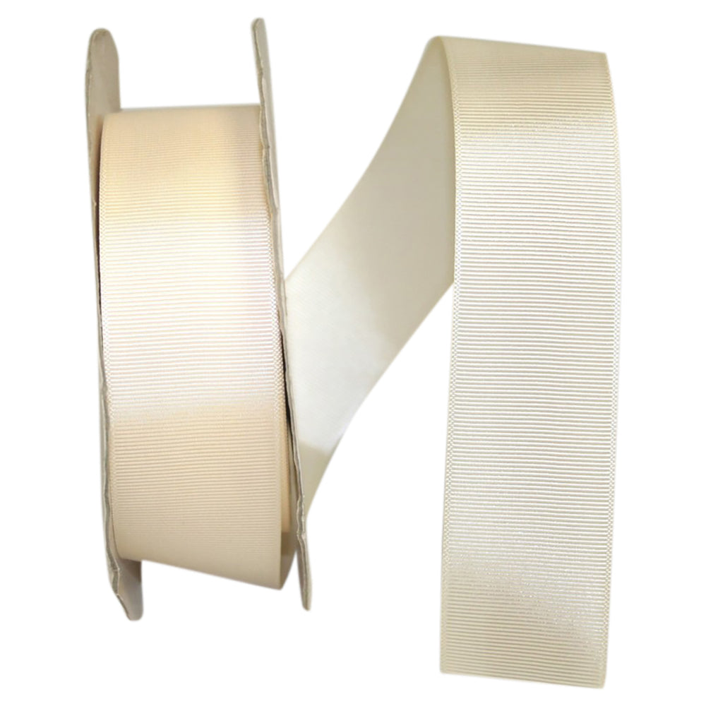 Ivory 1-1 2 Inch Grosgrain Style Ribbon for Wreaths & Bows