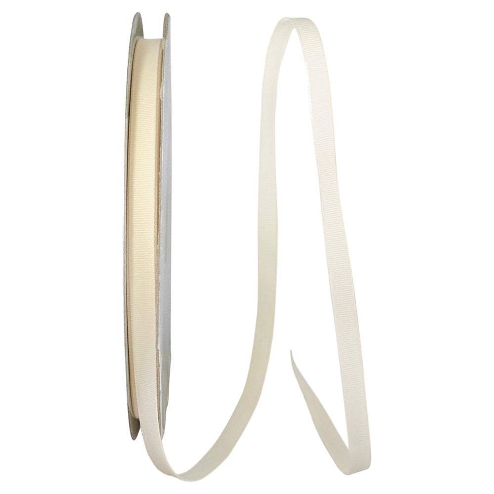 Ivory 3 8 Inch Grosgrain Style Ribbon for Wreaths & Bows