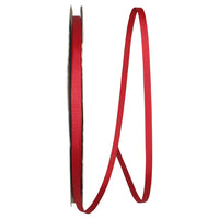 Scarlet Grosgrain Ribbon 1/4 Inch for Wreaths and Bows
