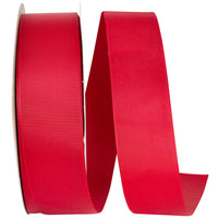 Scarlet Grosgrain Ribbon 1-1/2 Inch for Wreaths and Bows