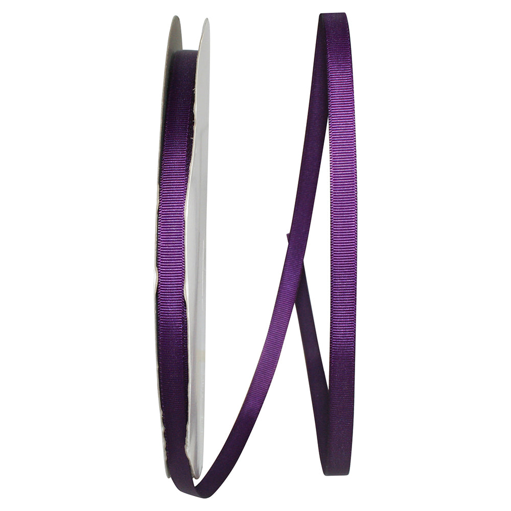 Plum 3 8 Inch Grosgrain Style Ribbon for Wreaths & Bows