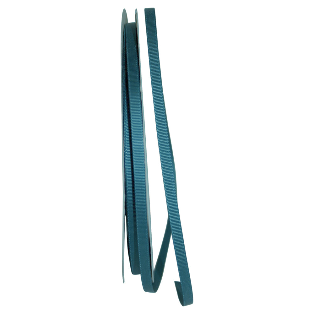 Teal Grosgrain Ribbon 1/4 Inch for Wreaths and Bows