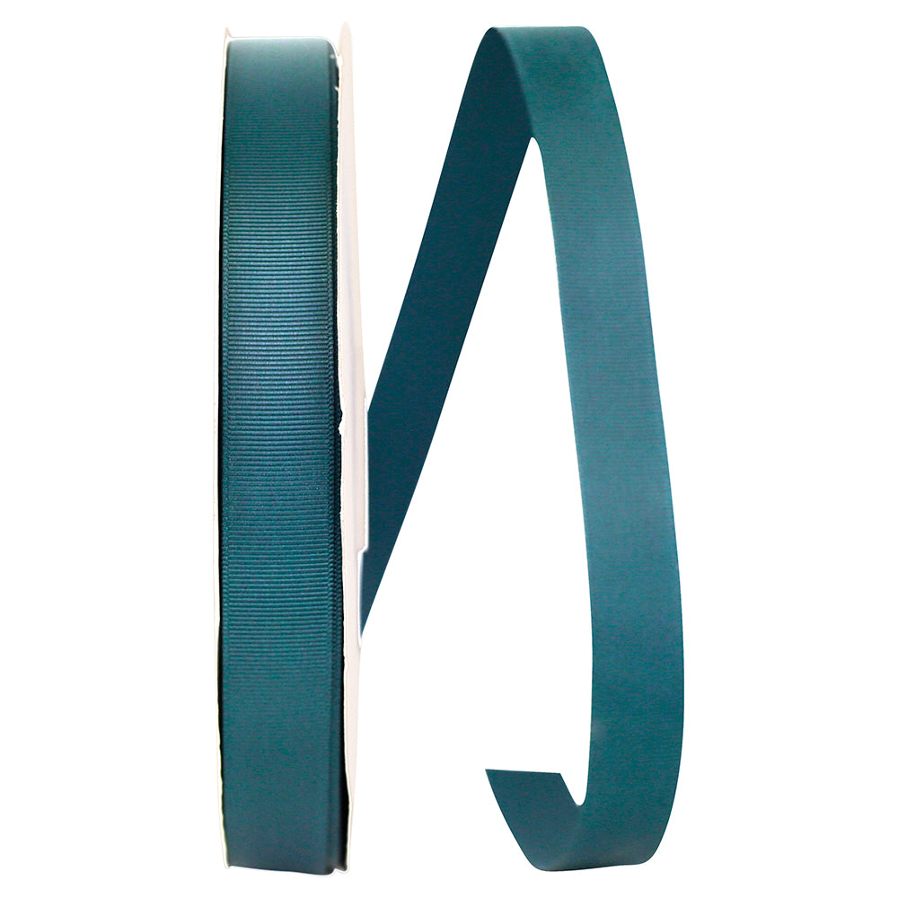 Teal Grosgrain Ribbon 7/8 Inch for Wreaths and Bows