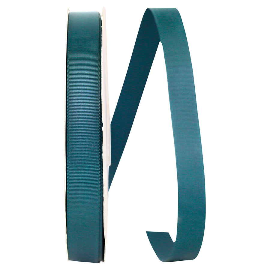 Teal Grosgrain Ribbon 7/8 Inch for Wreaths and Bows
