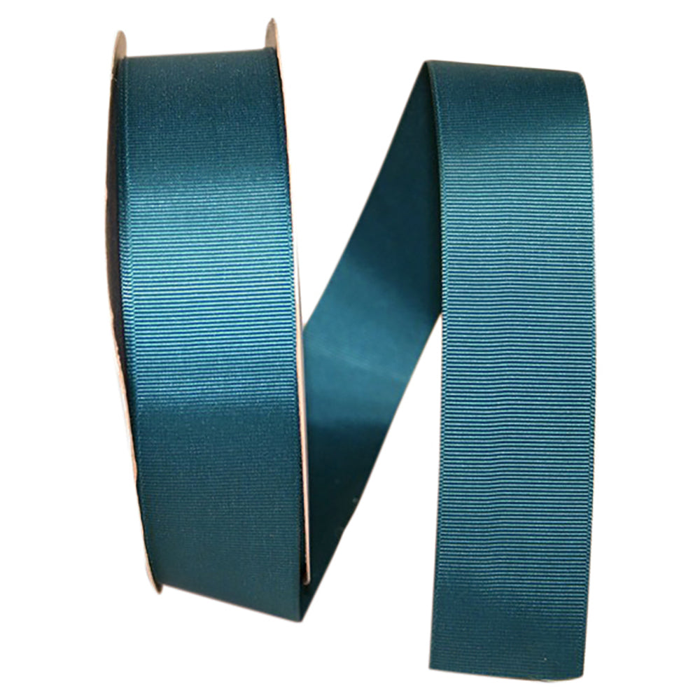Teal Grosgrain Ribbon 1-1/2 Inch for Wreaths and Bows