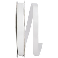 White 5 8 Inch Double Face Satin Ribbon - Dfs for Wreaths & Bows