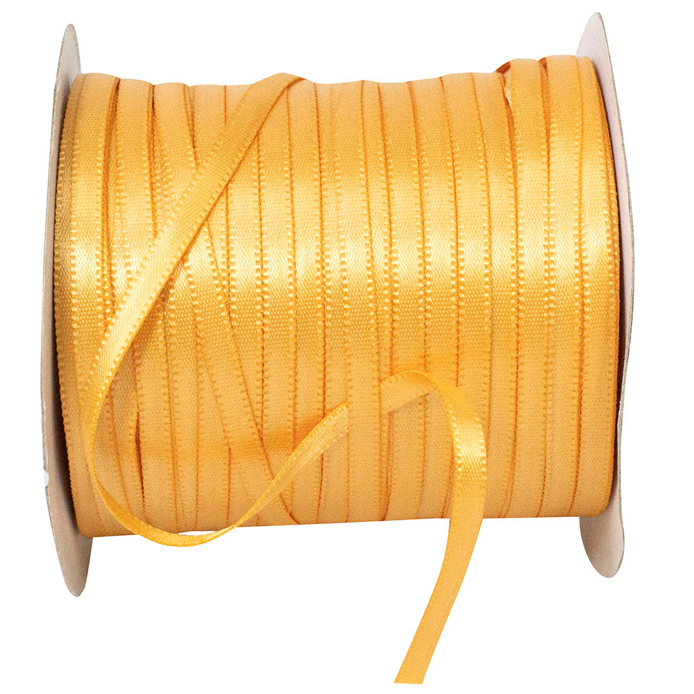 Gold 1 8 Inch Double Face Satin Ribbon - Dfs for Wreaths & Bows