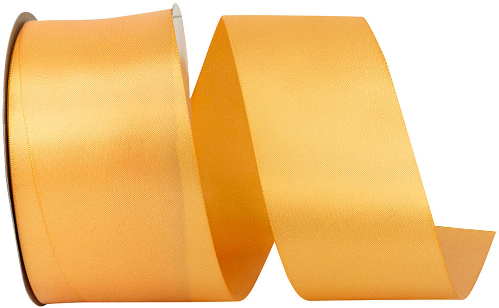 Gold 2-1 2 Inch Double Face Satin Ribbon - Dfs for Wreaths & Bows