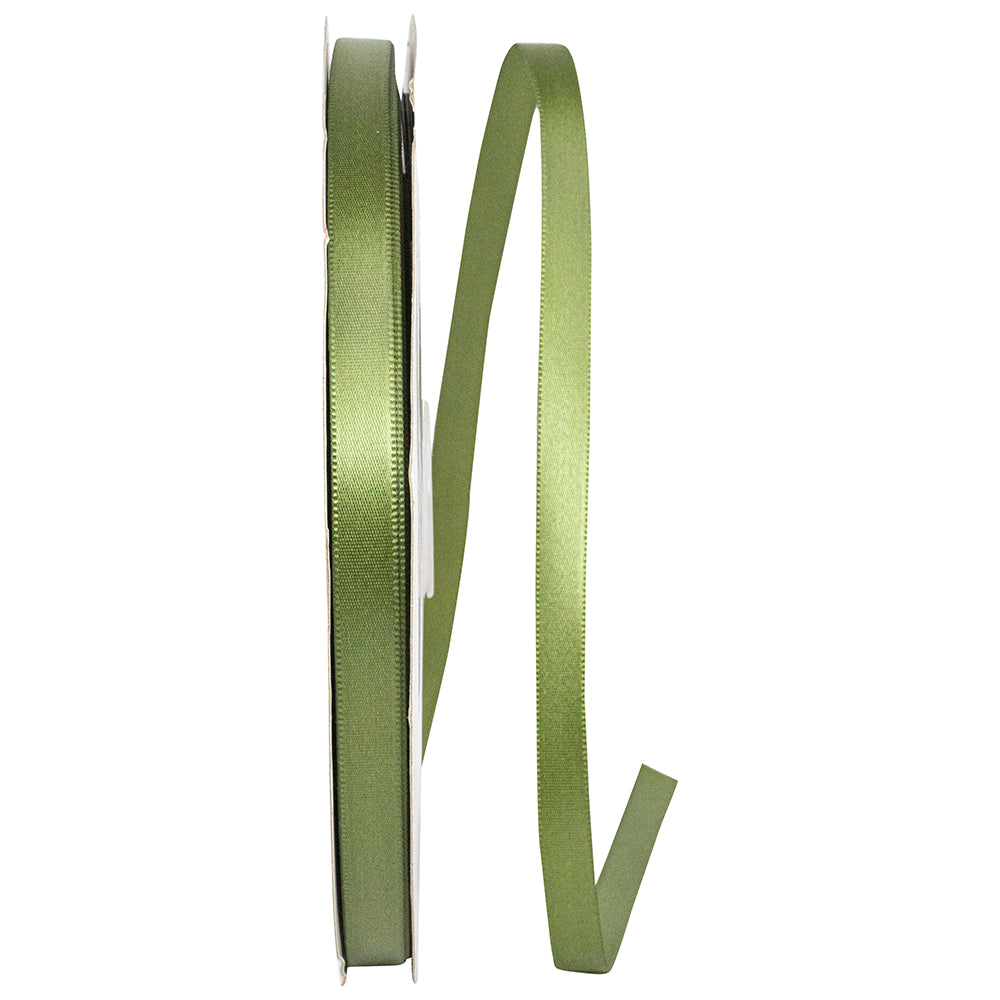 Moss 3 8 Inch Double Face Satin Ribbon - Dfs for Wreaths & Bows