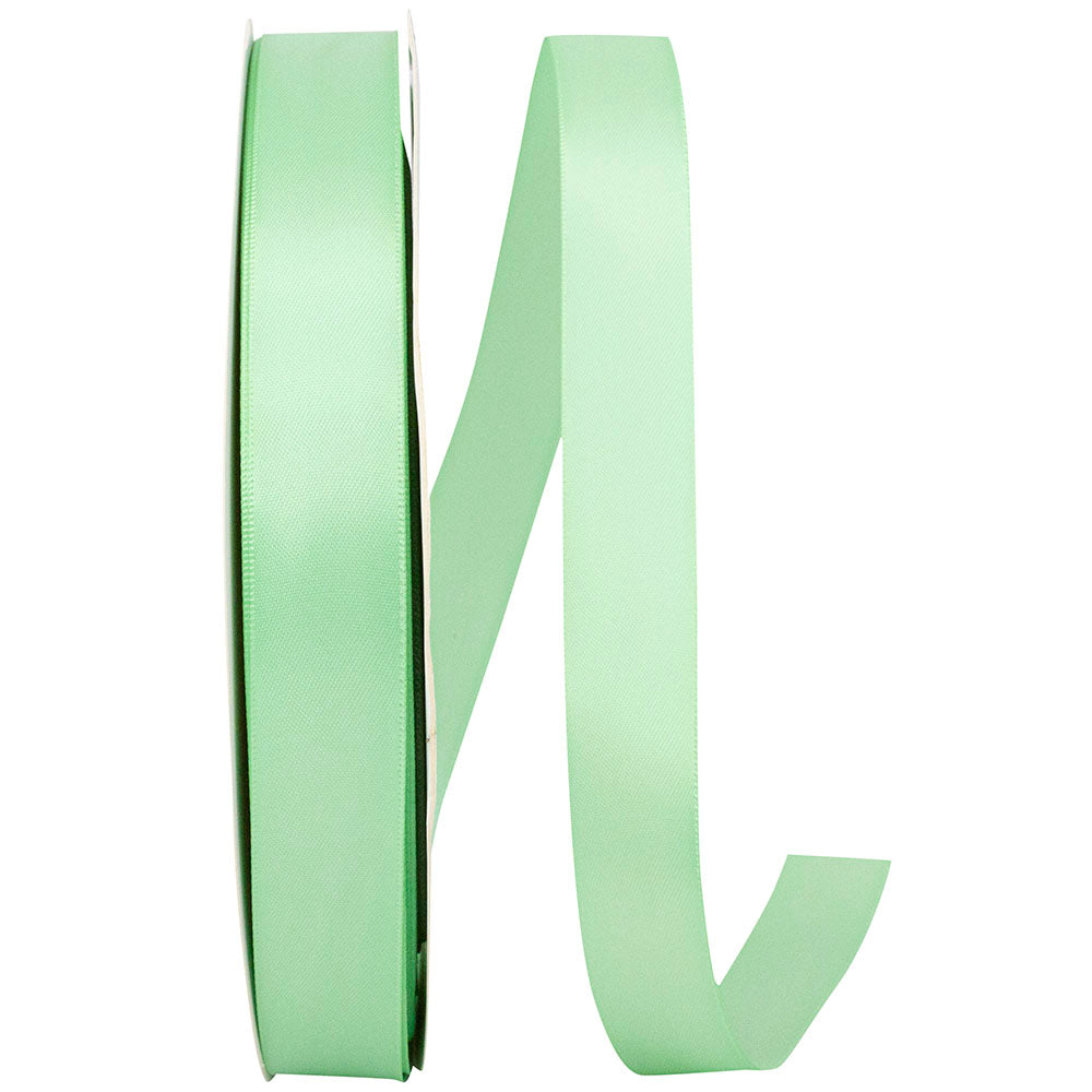 Mint 7 8 Inch Double Face Satin Ribbon - Dfs for Wreaths & Bows