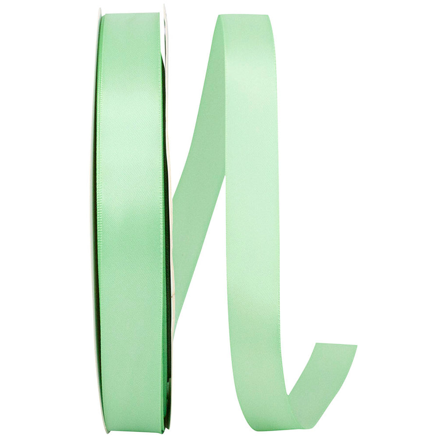 Mint 7 8 Inch Double Face Satin Ribbon - Dfs for Wreaths & Bows