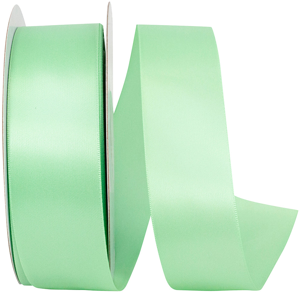Mint 1-1 2 Inch Double Face Satin Ribbon - Dfs for Wreaths & Bows