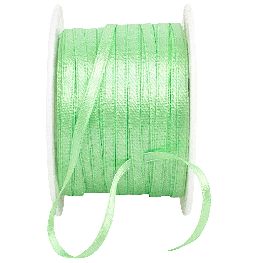 Mint 1 8 Inch Double Face Satin Ribbon - Dfs for Wreaths & Bows