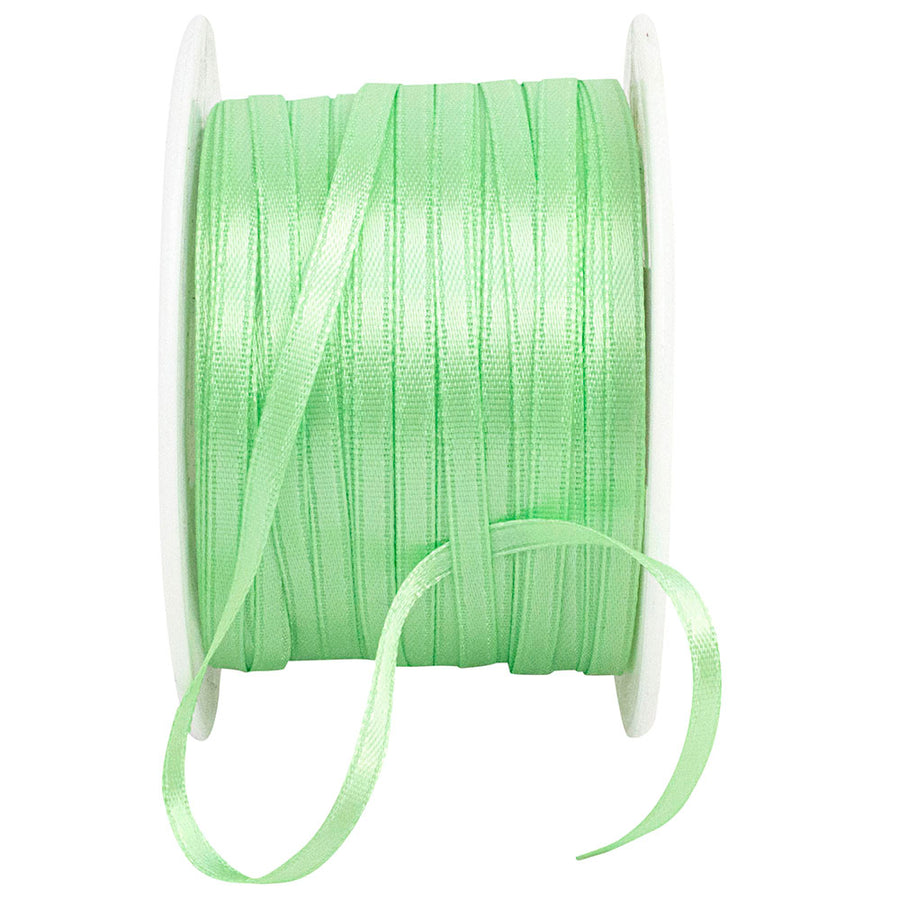 Mint 1 8 Inch Double Face Satin Ribbon - Dfs for Wreaths & Bows